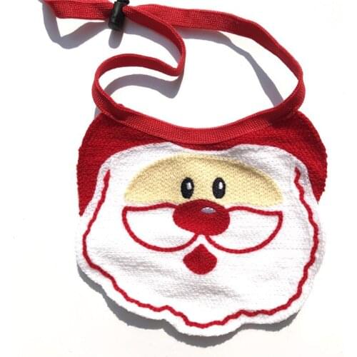 Christmas Korean Pet Dog Collar Saliva Towel Cat Dog Hand-Woven Pet Accessories Pet Scarf Bib