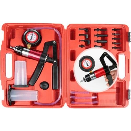 Hand Held DIY Brake Fluid Bleeder Tools Vacuum Pistol Pump Tester Kit Body Pressure Vacuum Fluid Reservoir Oil Tester