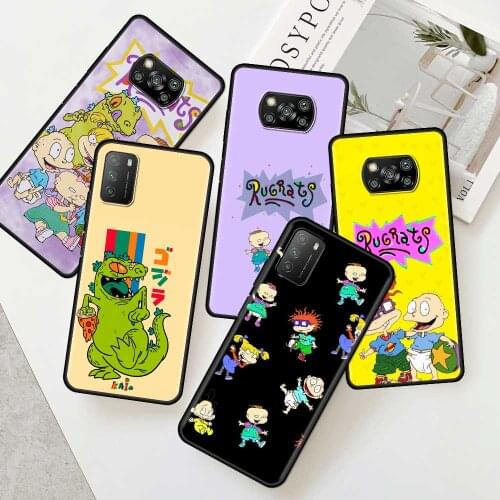 Cartoon Rugrat Silicone Phone Case For Xiaomi Mi 11 Lite Poco X3 NFC M3 Pro 5G F3 GT For Redmi Note 9S 8 Pro 9 Cover
