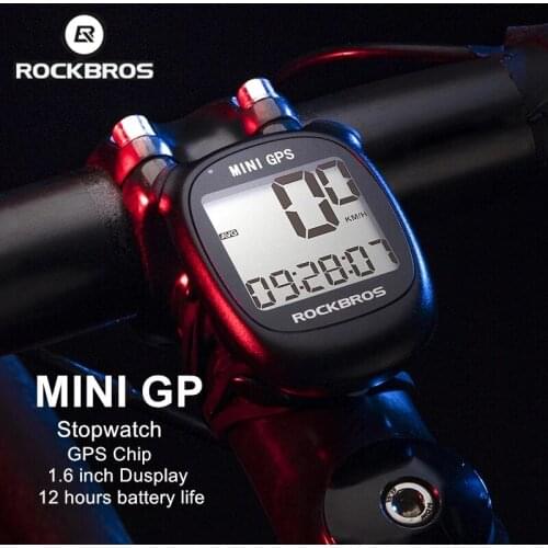 ROCKBROS Bike Speedometer Wireless Bicycle GPS Cycling Computer 1.6 inch Display Backlight Bicycle Speedometer Bike Accessories