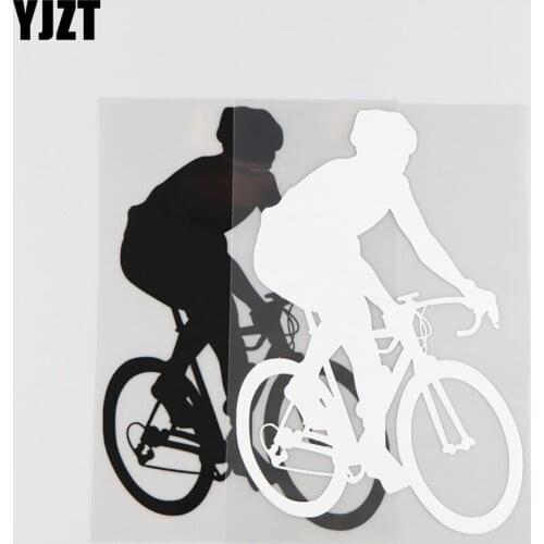 YJZT 11.7CM*17.3CM Bicycle Vinyl Decal Pattern Car Sticker Decorate 1A-0102