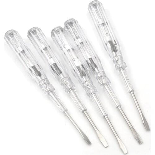 1pc Multifunctional household test pencil 100-500V Induced Electric Tester Screwdriver Probe With Indicator Light AC/DC Detector