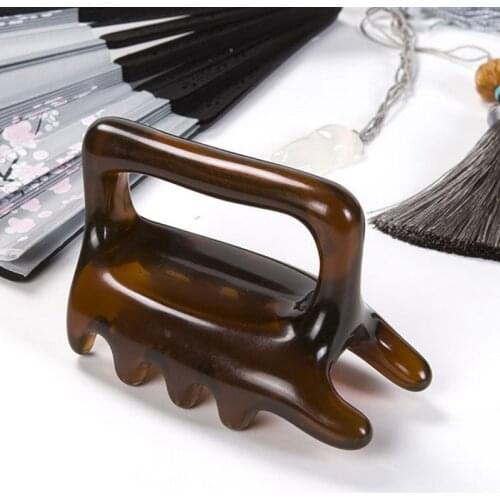 1PCS Resin Body Massage Spine Cervical Vertebra Physical Relax SPA Scraping Massager Promote Blood Circulation Pain Relief Back