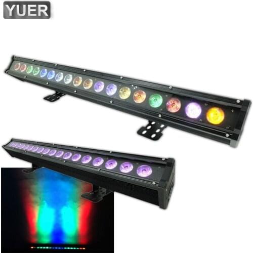 18x18W RGBWAUV 6IN1 LED Wall Wash Light DMX LED Line Bar Wash Stage Light For Dj Waterproof Running Horse Point Control