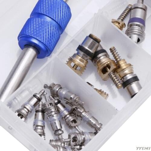 39Pcs Car Air Conditioning Tire Valve Stem Core Remover Tool A/C R12 R134A Kit New Arrivalcar air conditioner