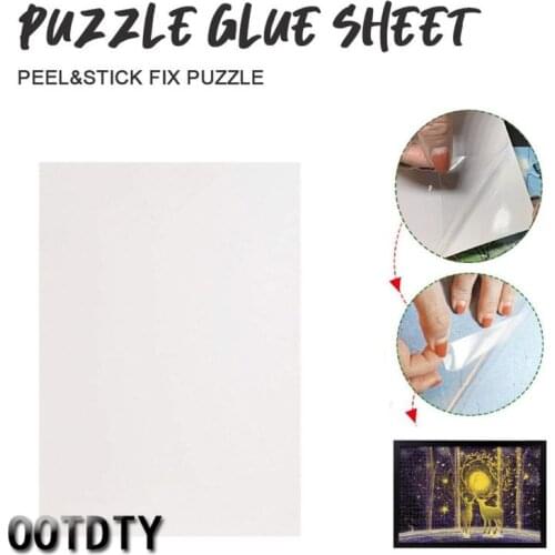 4/10/20pcs Puzzle Protective Film Peel Sheets Transparent Adhesive Backing Game