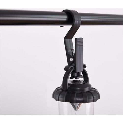 8PCS S-Shaped Hook Outdoor Camping Light Hook ABS Plastic Multi-function Portable Tent Canopy Hanging Clip Camping Tools