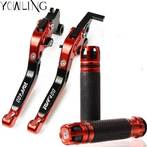 Motorcycle Accessories Aluminum Brake Clutch Levers Handlebar grip Handle Hand Grips For HONDA RVF400 NC35 1994 1995 1996