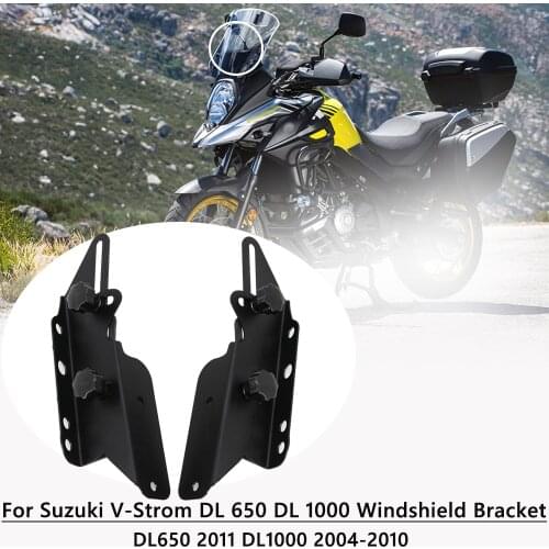 Motorcycle Accessories CNC Windshield Adjusters For Suzuki Vstrom DL1000 V-strom DL650 DL 650 1000 Windscreen screen Bracket