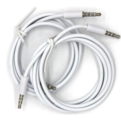 1M Jack Audio Cable 3.5mm to 3.5mm Aux Cable Male to Male Cable Car Aux Cord For iPhone Samsung For Speaker With retail packagin