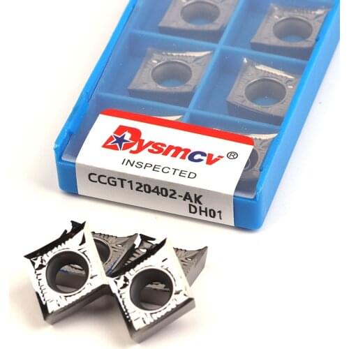 CCGT120402 CCGT120404 CCGT120408 AK DH01 Carbide Inserts CNC Lathe Cutter Aluminum Copper Machine turning tool metal lathe tools