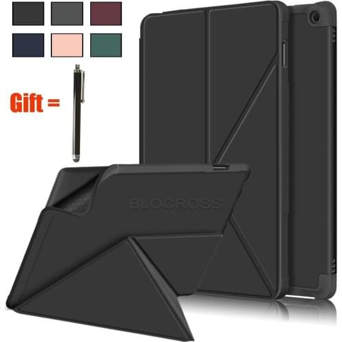 Tablet Case for Kindle Fire HD 10 / FireHD 10 Plus 2021 Ultra Slim Magnetic Standing Cover for Fire HD 11th Generation with Pen
