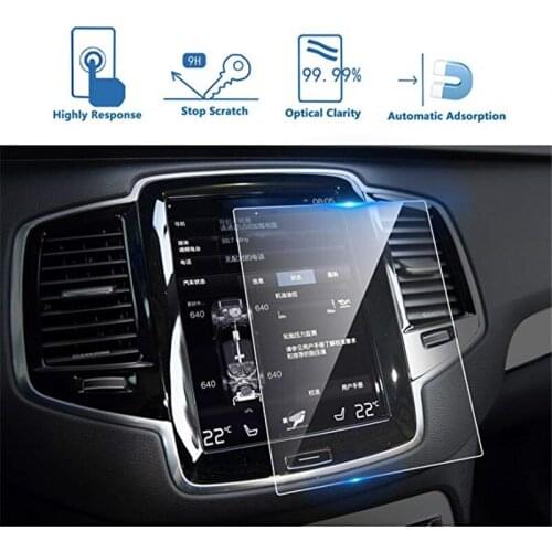 For Volvo V90 XC90 S90 Sensus 8.7 Inch 2016-2018 Car Navigation Screen Protector Tempered Glass Touch Screen Protector