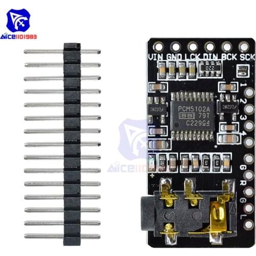 GY-PCM5102 I2S Interface PCM5102 DAC Decoder I2S Player Module for Raspberry Pi with Pin