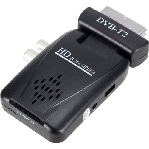 HD Scart DVB-T DVB-T2 Terrestrial Receiver Digital TV Tuner Decoder Receiver Supports HDMI/Scart 1080P T2 Tuner