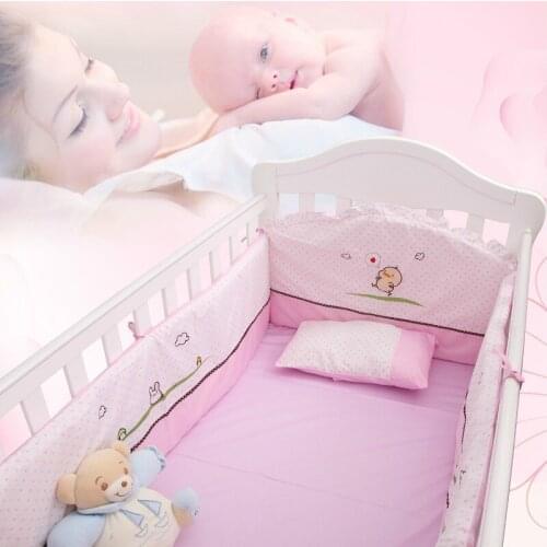 Baby Bedding Sets Bedding Mother & Kids 100% cotton 6 pieces bedding sets 120*64/110*60 cm beds sets.whole sale new 2016 quality