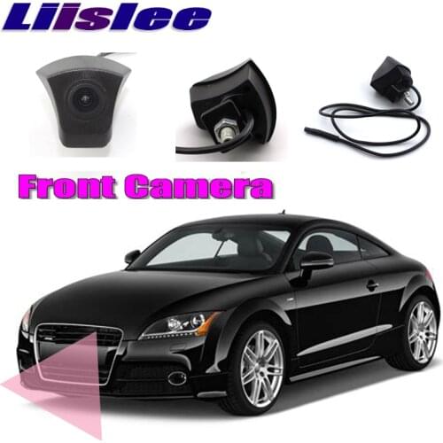 LiisLee Car Front Camera LOGO CAM Hood Mesh For Audi TT Mk2 2006-2014 Front Grille CAM DIY Manually Control Channel Front Camera