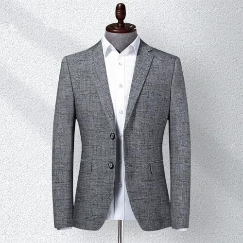 2020 Spring Leisure Mens Plaid Suit Korean Casual Business Blazer Wedding suits Jacket Vestido Man Coat