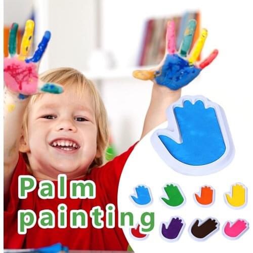 New Funny Finger Painting Kit Palm shape Finger Drawing Toys Educational Tool Kit Mud Painting Kids Early Learning Toy