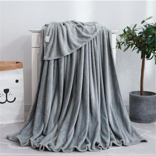 Solid Soft Living Room Bedroom Air Conditioning Bed Blankets for Sofa Bedding 6Sizes To Choose Sofa Home Decor Throws Blankets