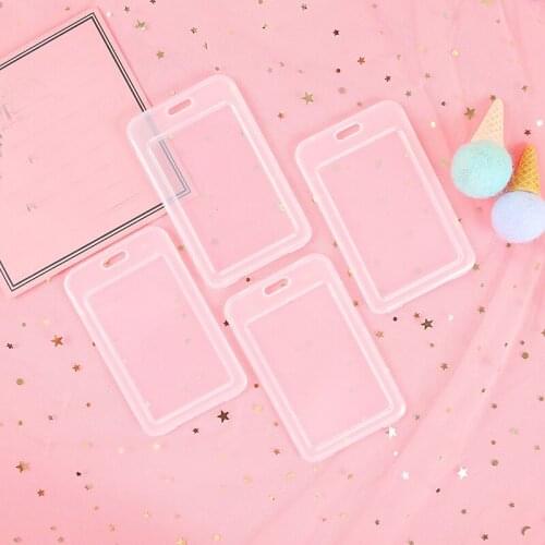 PVC Transparent Bank Credit Card Holder Protector Cover Storage Case ID Card Holders Womem Men Kids Bus Card Cover Dropshipping