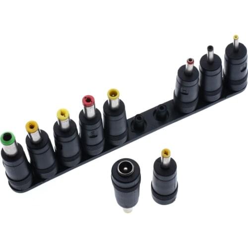 Wholesale High-quality DC Power Jack 5.5 x 2.1mm Female To 6.0 4.8 4.0 3.5 3.0 2.5 1.7 1.1 0.7Male Plug 10pcs/lot