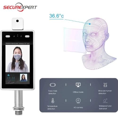 Thermal camera imager face recognition temperature measurement access control Alarm face recognition camera time attendance