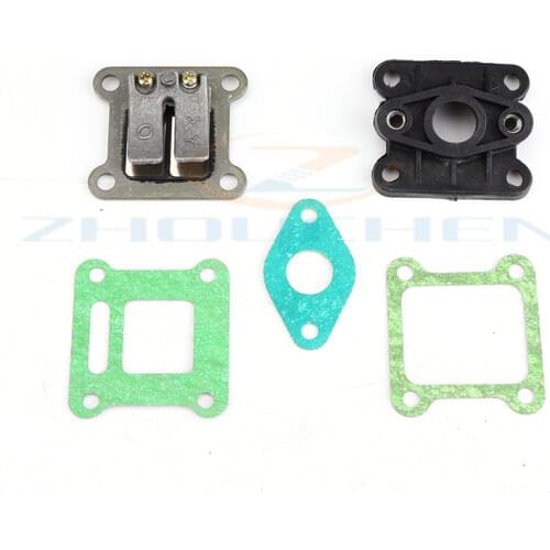 Reed Valve + Inlet Intake Manifold + Gaskets For 47cc 49cc Mini Moto Dirt Pocket Bike ATV Quad Go Kart Scooter Minimoto