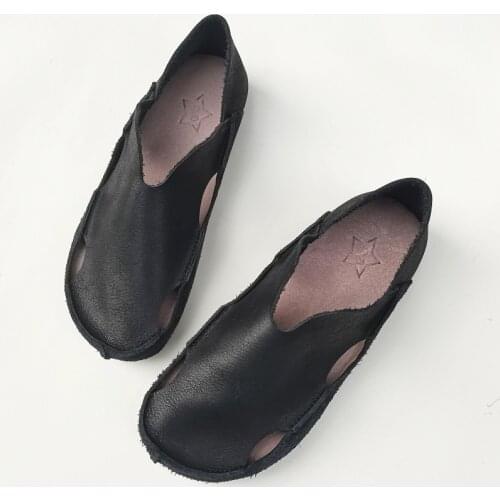 Womens Flat Shoes 2011 Summer Womens Slip-on Shoes 100% Genuine Leather Summer Ballet Flats Casual Ballerina Flats Woman Clogs