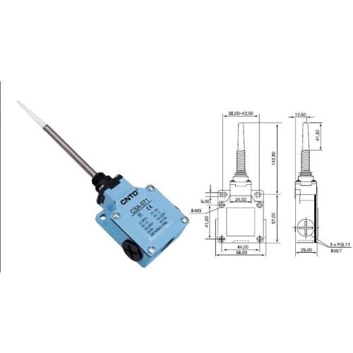 4Pcs/Lot Top Quality Original CNTD CSA-071 Wobble Stick Arm Limit Switch/Micro Switch Ui 380V Ith 10A