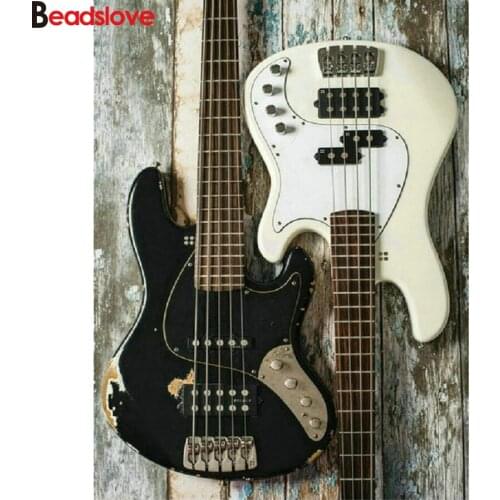 Abstract guitar diamond mosaic sale 5d diy diamond painting,full square round diamond embroidery lovers gift