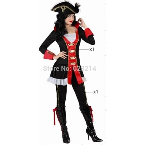 Free shipping - 2016 New Party Clothing Carnival Cosplay Costumes For Women Knitted Sexy Period Costumes Black Color