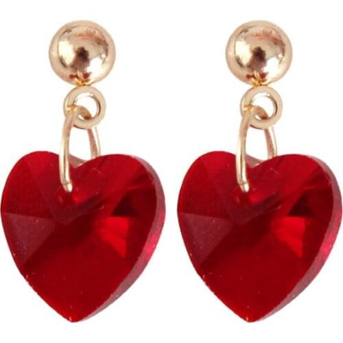 Free shipping fashion ladies jewelry Hollow heart pendant female ear clip personality retro Popular new products earrings