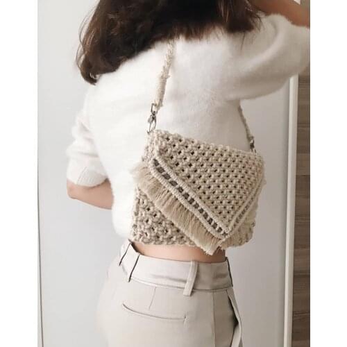 Bohemian Macrame Bag, Handmade Women Macrame Bag, Shoulder Bag, Gift, Crossbody Bag, Boho Style