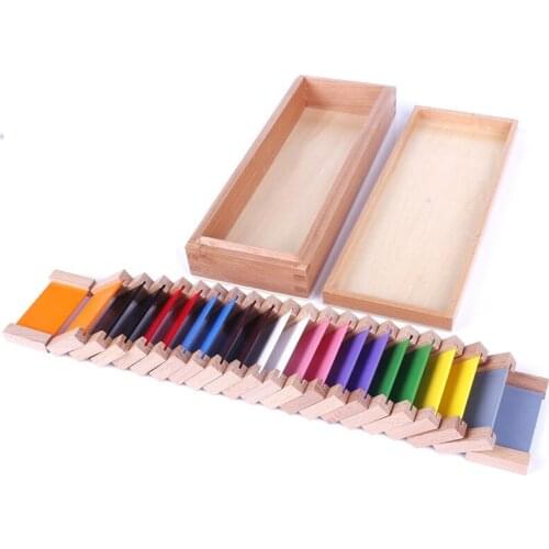 Baby Montessori Color Tablets Color Learning Toys Educational Wooden Toys For 1 2 3 years old Juguetes Montessori C1944H