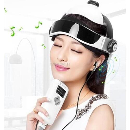 Electric Head Massager Multifunctional Massage Helmet with Soothing Music and Air Pressure to Relax and Relieve The Headache