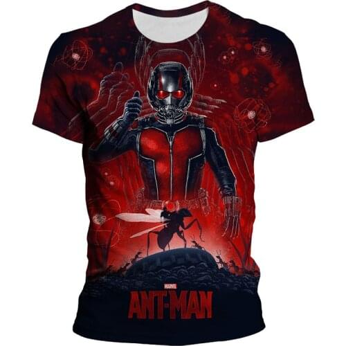 Summer T Shirt Men/women Ant Man 3D Printing Mens Short Sleeve T-shirt Streetwear Fashion T-shirts Male Casual O-Neck Top Tees