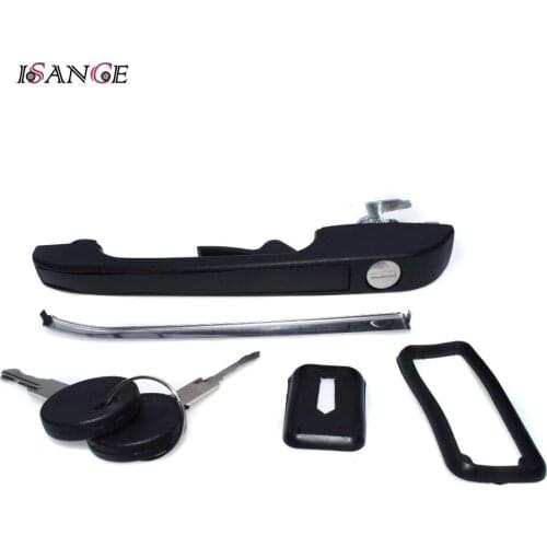 ISANCE Outside Door Handles 191837205A 191837206A Front Left For VW Golf Jetta Quantum Rabbit Scirocco 80-92