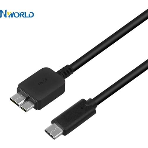 Usb 3.0 Type C To Micro USB 3.0 B Public Aluminum HDD Data Cable USB 3.1 Data Cable Suitable For Computers 1m