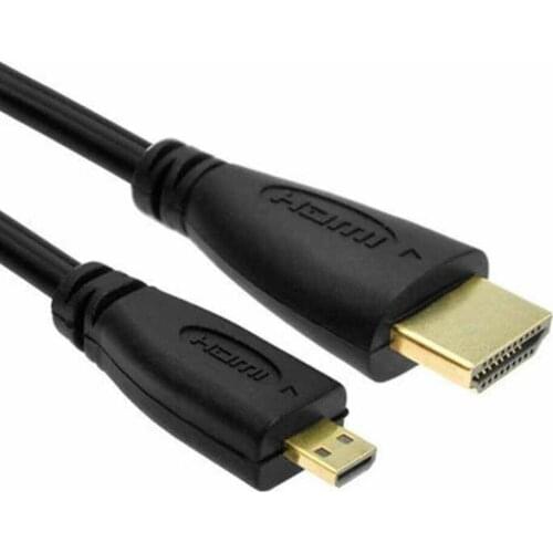 Micro HDMI-compatible to HDMI-compatible Cable M/M Adapter Monitor Camera Laptop Projector Cord