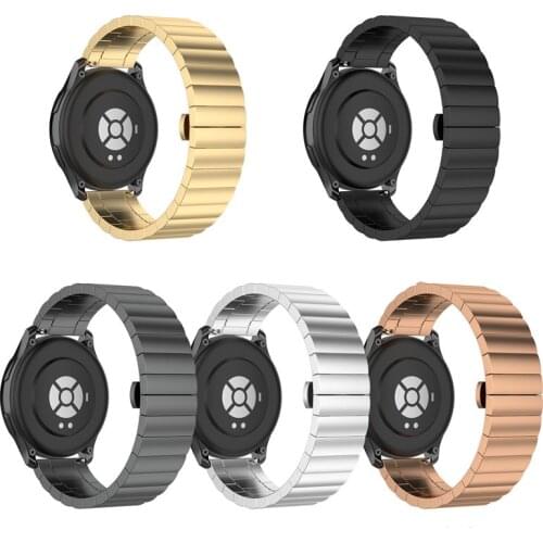 Stainless Steel Metal Bands For Garmin Vivoactive 3/ Venu Sq, 20mm 22mm Strap For Samsung Gear S3 S4/Amazfit Bip/POLAR