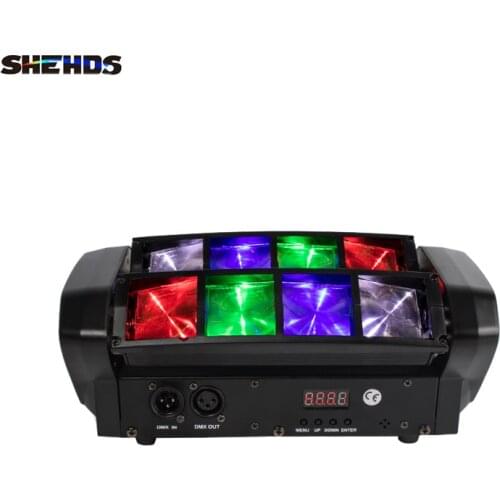 Mini LED Beam Spider 8x10W RGBW Moving Head Lighting Good Quality For Party Wedding Nightclubs Stage Lights Dj Disco Spider