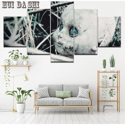 Modular Canvas Wall Art Pictures Frame Living Room Home Decor Movie Terror Child Poster 5 Pieces HD Printed Painting Artwork