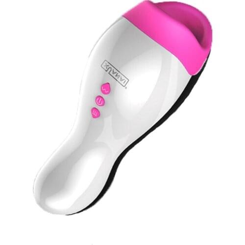 Male masturbator Intelligent Heating Realistic Oral Masturbation Cup 12 Speeds Vibrating Pocket Pussy Sex Toys for Men Blowjob