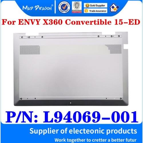 New Base Bottom Case Cover Assembly Silver For HP ENVY X360 Convertible 15-ED 15-ED0007TX TPN-C149 PN: L94069-001 AM2UU000920