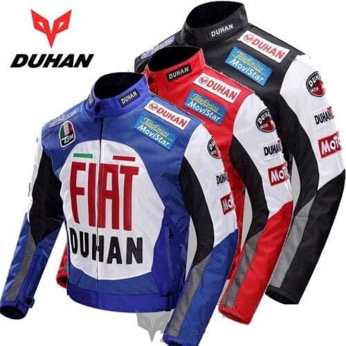 2019 New Knight Protection Windproof DUHAN Motorcycle Racing Jacket clothes Motorbike Riding Jackets clothing 600D Oxford cloth