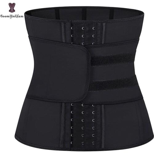 2020 Newest Product Women Waist Shapers Latex Cincher Waist Trainer Sheathe Corset 9 Steel Boned Sport Girdle Slimming Belt