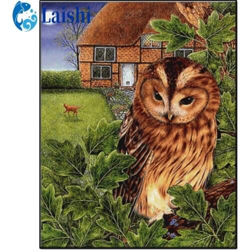 Full Square Diamond Cartoon owl 5D DIY Diamond Painting 3D Embroidery animal mosaic Cross Stitch Rhinestone Painting Decor