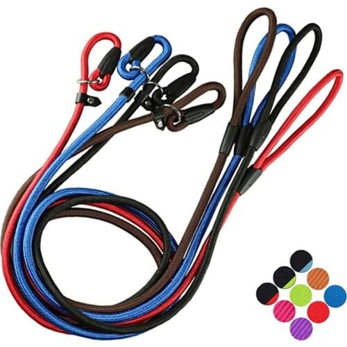 Dog Leashes Durable Strong Elasticity Dogs Walking Running Training Nylon Rope Pet Safety Collar Lead Pets Outdoor Supplies