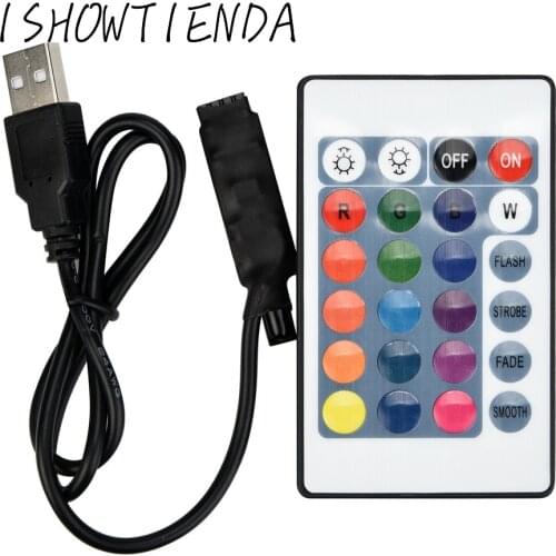 RGB USB Led Strip IR RF Remote Controller 24 Key 3528 5050 Lamp DC12V led strip lights decoration for wall bedroom